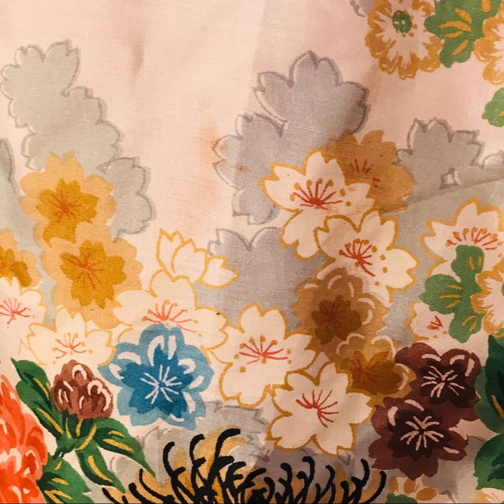 SOLD Vintage Silk Kimono Style Robe Made in Japan - Picture 3 of 8